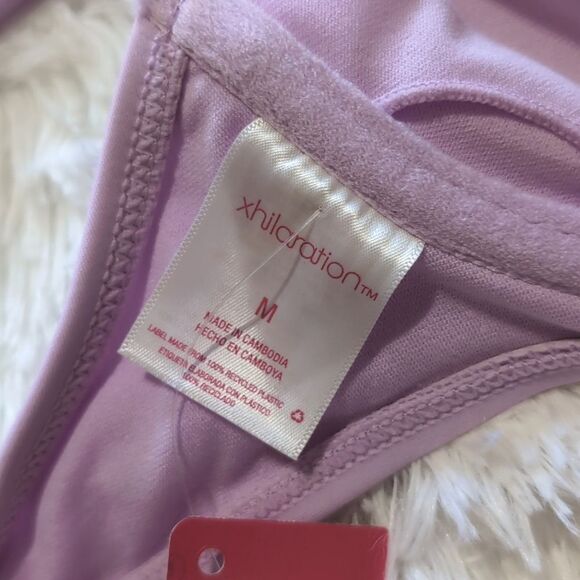 NWT Xhilaration Light Purple Demi Keyhole Bikini Top - Picture 6 of 9